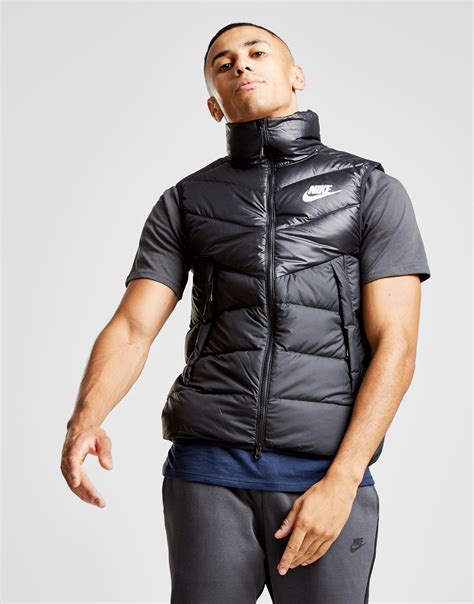 nike mens gilet|nike padded gilet in black.